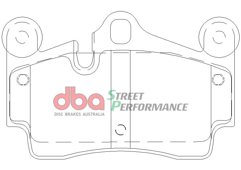DBA STREET PERFORMANCE PADS DB1677 AUDI Q7,PORSCHE CAYENNE REAR