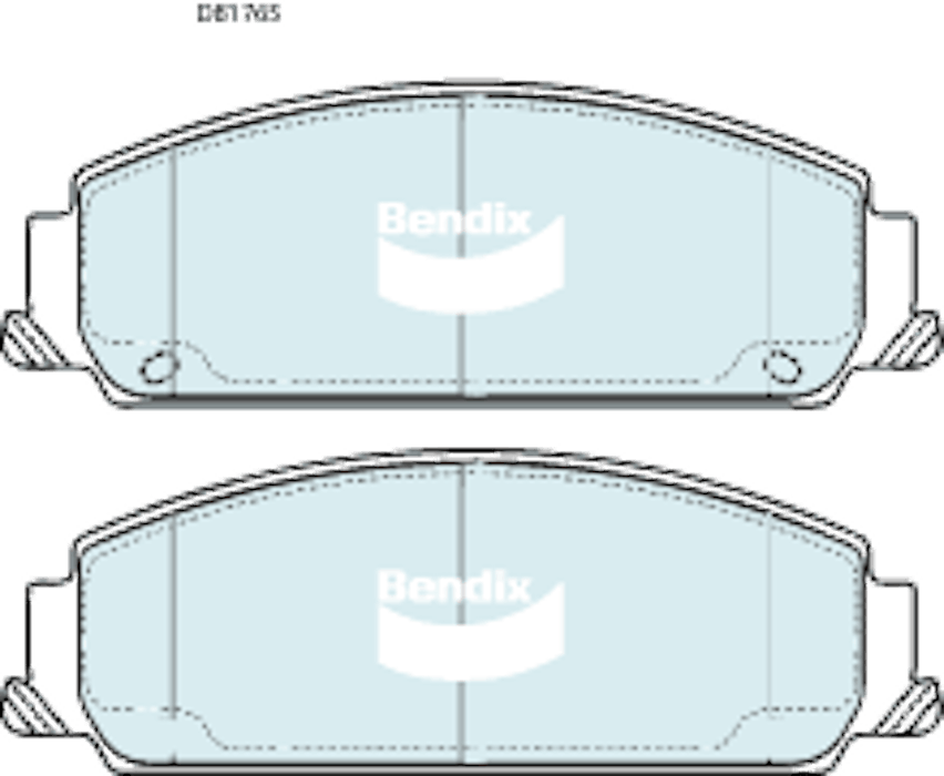 DBA STREET PERFORMANCE PADS DB1765 HOLDEN COMMODORE VE FRONT
