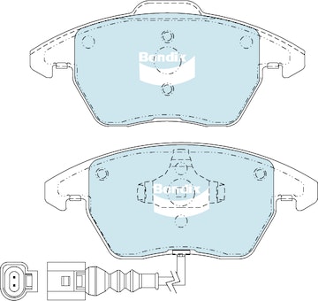 DBA STREET PERFORMANCE PADS DB1849 AUDI,SKODA,VOLKSWAGEN FRONT