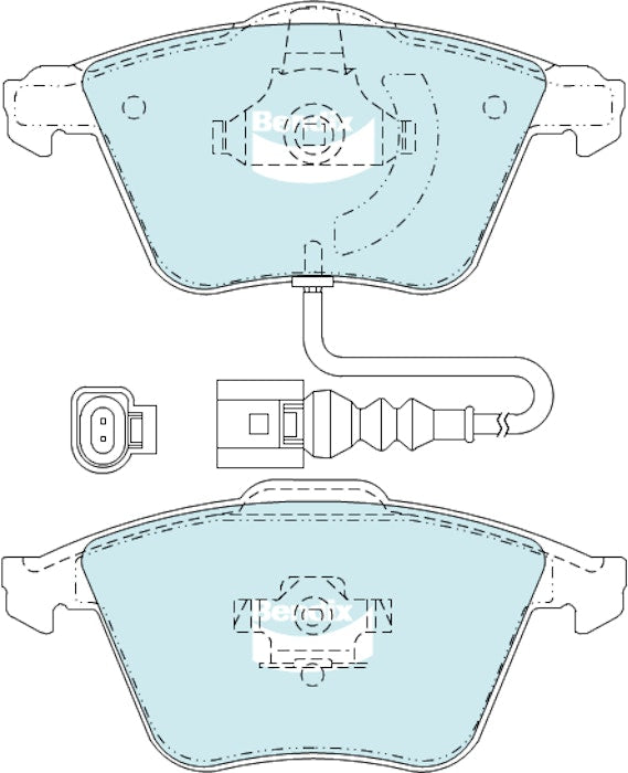 DBA STREET PERFORMANCE PADS DB2210 AUDI,SKODA,VOLKSWAGEN FRONT