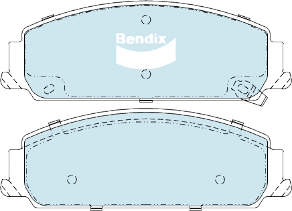 DBA STREET PERFORMANCE PADS DB2266 HOLDEN COMMODORE VF FRONT