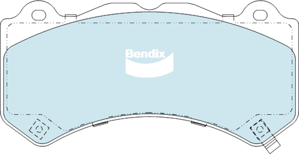 DBA STREET PERFORMANCE PADS DB2375 CHEVROLET CAMARO ZL1 FRONT