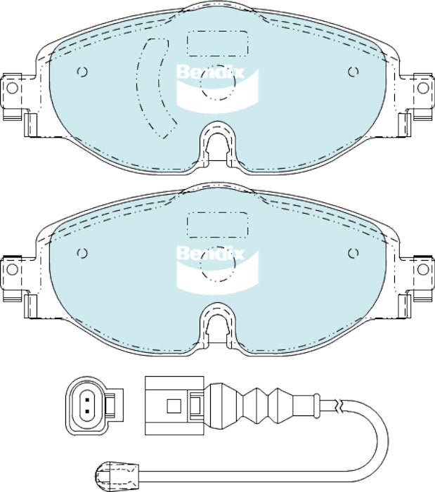 DBA STREET PERFORMANCE PADS DB2383 AUDI,SKODA,VOLKSWAGEN FRONT