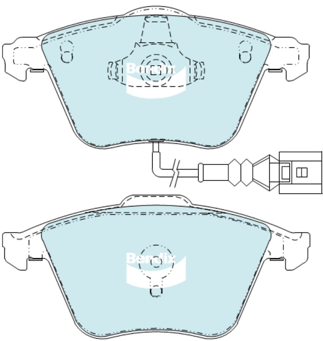 DBA STREET PERFORMANCE PADS DB2402 AUDI,VOLKSWAGEN FRONT