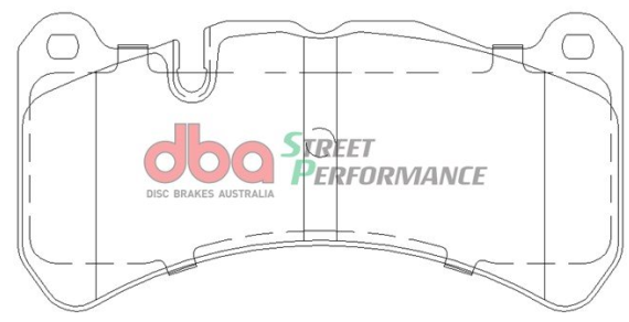 DBA Street Performance brake pads DB1845 Alfa, Ford, Lexus, Maserati & Subaru Front (6 pot Brembo caliper)