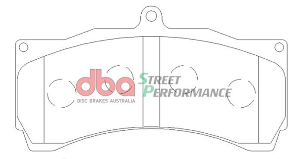 DBA Street Performance brake pads DB1933 HSV Senator, SV6000, SV99, W427, XU6 & XU8 front