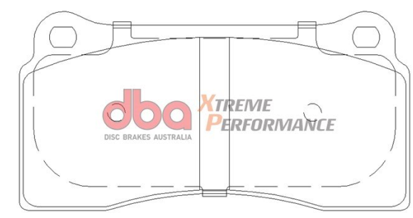 DBA Extreme Performance brake pads DB1935 Aston Martin, Ford, FPV, Lamborghini & Nissan Front (4 pot Brembo caliper)