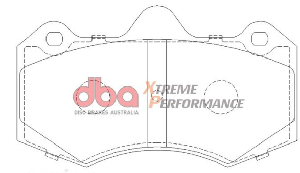 DBA Extreme Performance brake pads DB1937 Aston Martin, HSV Clubsport, R8, Coupe, Grange, GTS, Maloo, Senator, W427 & Nissan Skyline front