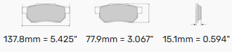 Ferodo Brake Pads FCP4830 - Ford Focus RS Brembo Front