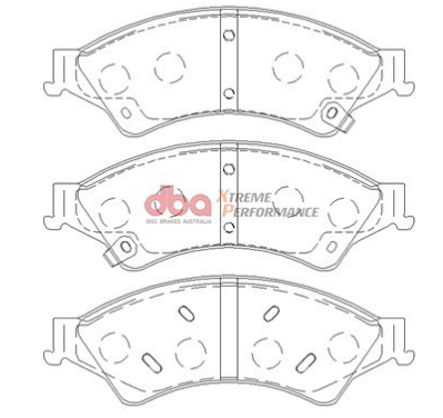 DBA Extreme Performance brake pads DB2074 Ford Ranger, Mazda BT50 & Volkswagen Amarok front