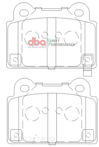 DBA Street Performance brake pads DB2215 Mitsubishi Lancer Evo rear
