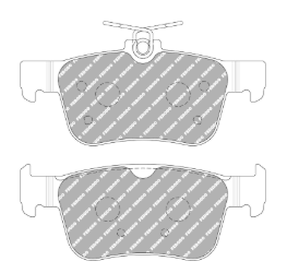 Ferodo Brake Pads FCP5086 - Honda Civic Type-R FK-8 (Brembo) Rear