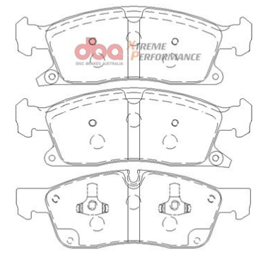 DBA Extreme Performance brake pads DB2216 Jeep Grand Cherokee, SRT8 & Mercedes GL350, ML350 & W166 front