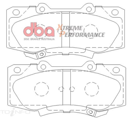 DBA Extreme Performance brake pads DB2221 Toyota Hilux front