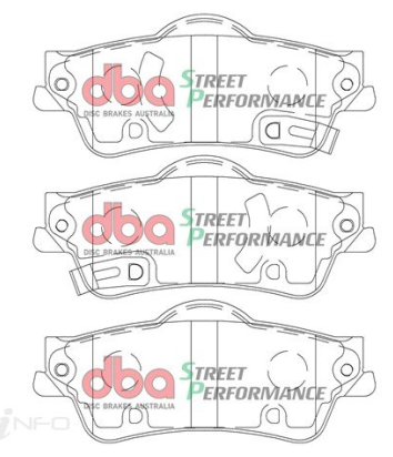 DBA Street Performance brake pads DB2267 Holden Calais & Commodore VF rear