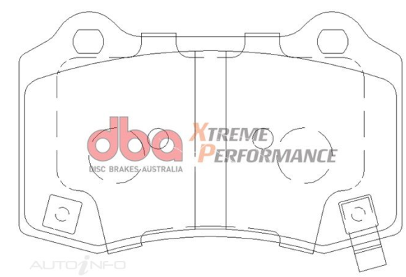 DBA Extreme Performance brake pads DB2260 Alfa, Chevrolet, Chrysler, Dodge, Ford, Holden, Jeep & Tesla rear