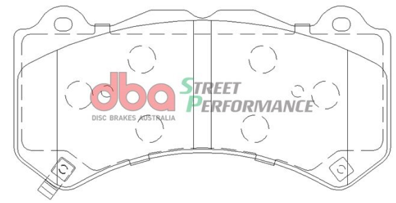 DBA Street Performance brake pads DB2375 Aston Martin, Chevrolet, Dodge, HSV, Jeep, Lexus & Nissan front