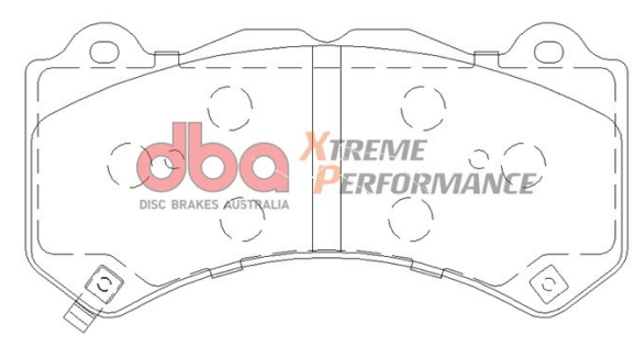 DBA Extreme Performance brake pads DB2375 Aston Martin, Chevrolet, Dodge, HSV, Jeep, Lexus & Nissan front
