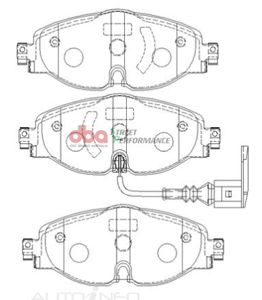 DBA Street Performance brake pads DB2383 Audi, BMW, Skoda & Volkswagen front