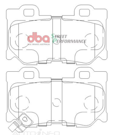 DBA Street Performance brake pads DB2401 Nissan Infiniti, 370Z, Fairlady, Skyline & Z Rear