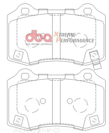 DBA Extreme Performance brake pads DB8805 Chevrolet Camaro & Jeep Grand Cherokee Srt rear