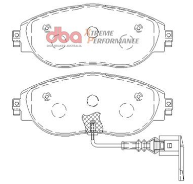 DBA Extreme Performance brake pads DB8849 Audi, Cupra, Skoda & Volkswagen front