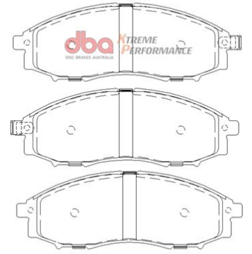 DBA Extreme Performance brake pads DB1439 Nissan Datsun, Navara & Pick Up front