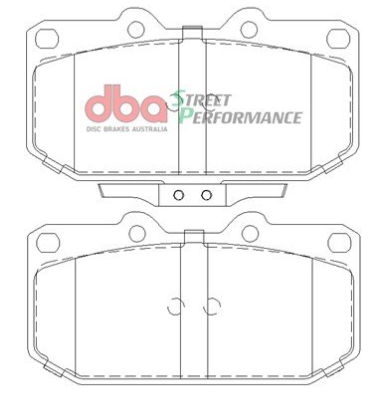 DBA Street Performance brake pads DB1170 Nissan & Subaru front (Sumitomo caliper)