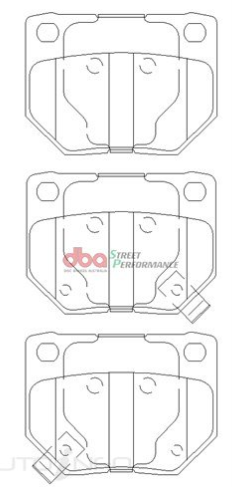 DBA Street Performance brake pads DB1220 Nissan 300ZX, Skyline & Subaru Impreza rear (Akebono caliper)