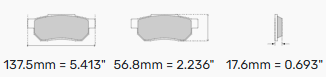 Ferodo Brake Pads FCP1639 - Toyota GT-86 & Subaru BRZ Front