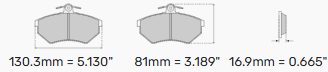 Ferodo DS Performance Brake Pads FDSR3083 - Various Holden's with AP & Brembo Calipers Front & Rear