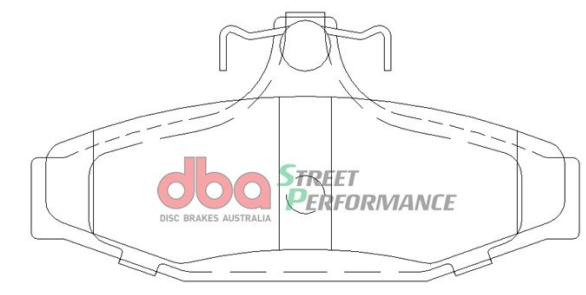 DBA Street Performance brake pads DB1376 Ford Fairlane, Fairmont & Falcon rear