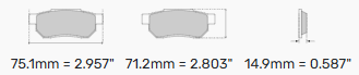 Ferodo DS2500 Brake Pads FCP5262 - Toyota GR Yaris Rear