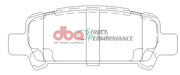 DBA Street Performance brake pads DB1379 Subaru Forester, Impreza, Legacy & Outback rear