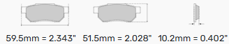 Ferodo Brake Pads - FCP342 AP Various 2 Piston / OE Calipers / Formula Ford