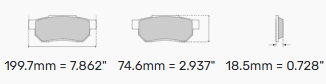Ferodo Ds1:11 Brake Pads FCP4805