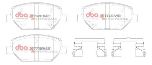 DBA Extreme Performance brake pads DB15017 Holden Calais, Commodore & Equinox front