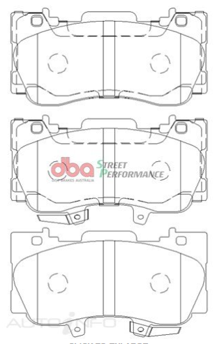 DBA Street Performance brake pads DB9011 Ford Mustang front