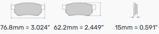Ferodo Brake Pads FCP448 - ALFA ROMEO - 75 Front Brake Pads