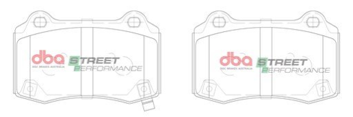 DBA Street Performance brake pads DB15041 Chevrolet Camaro & Tesla Model S front