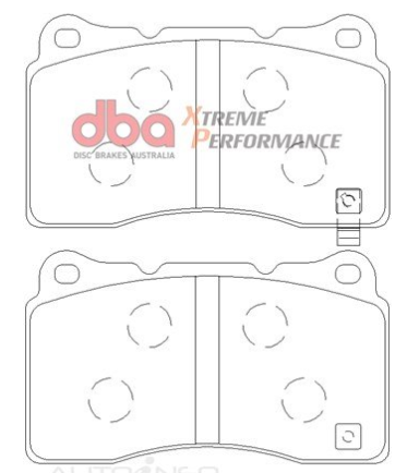 DBA Extreme Performance brake pads DB1678 Alfa, Aston, Chevrolet, Ford, Holden, HSV, Mitsubishi, Subaru & Tesla Front (Brembo Caliper)