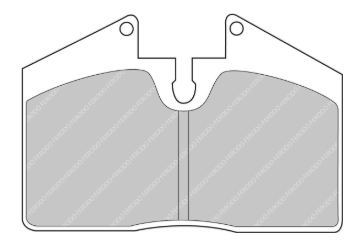 Ferodo Brake Pads FCP451 - Porsche 993/911(964)/944/968 & Alcon CAR36 Caliper Rear