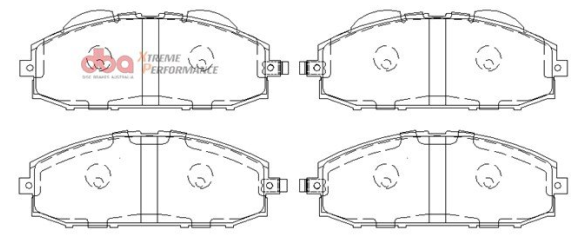 DBA Extreme Performance brake pads DB1361 Nissan Patrol front