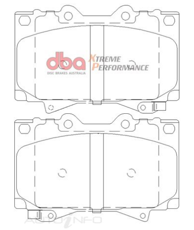 DBA Extreme Performance brake pads DB1365 Lexus & Toyota Landcruiser front
