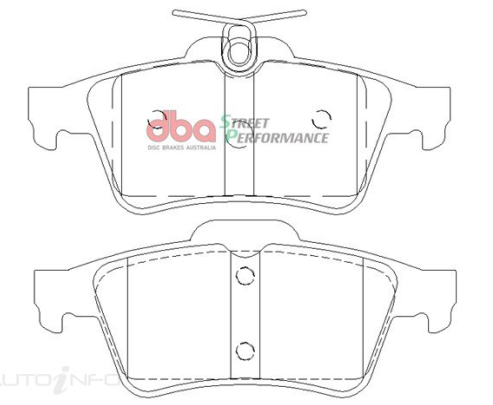 DBA Street Performance brake pads DB1763 Citroen, Ford, Holden, Jaguar, Mazda, Peugeot, Saab & Volvo rear