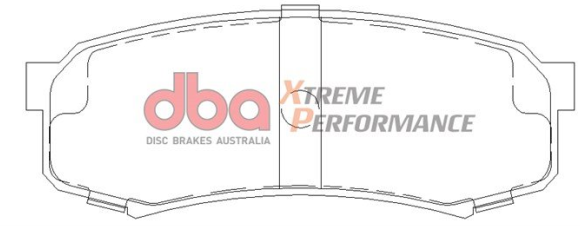 DBA Extreme Performance brake pads DB1200 Mitsubishi Pajero & Toyota Landcruiser rear