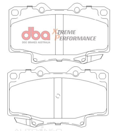 DBA Extreme Performance brake pads DB1199 Landcruiser & 4 Runner front