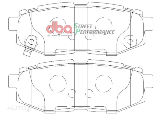 DBA Street Performance brake pads DB1789 Subaru WRX, BRZ & Toyota 86 rear