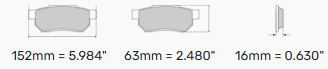 Ferodo Brake Pads FRP3081 - Alcon Front Brake Kit Mitsubishi