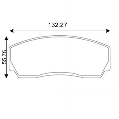 MINTEX RACING BRAKE PADS MDB1292 SUBARU IMPREZA FRONT